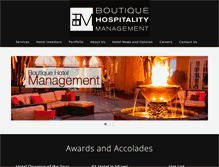 Tablet Screenshot of boutique-hospitality.com
